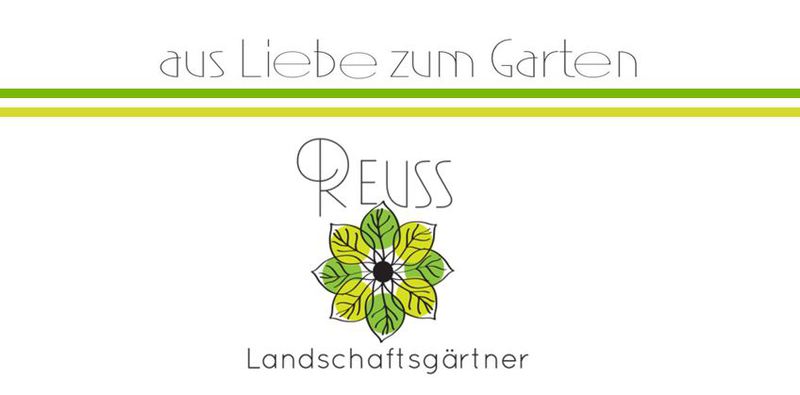 Reuss Landschaftsgärtner — Logo mit Slogan 'aus Liebe zum Garten'